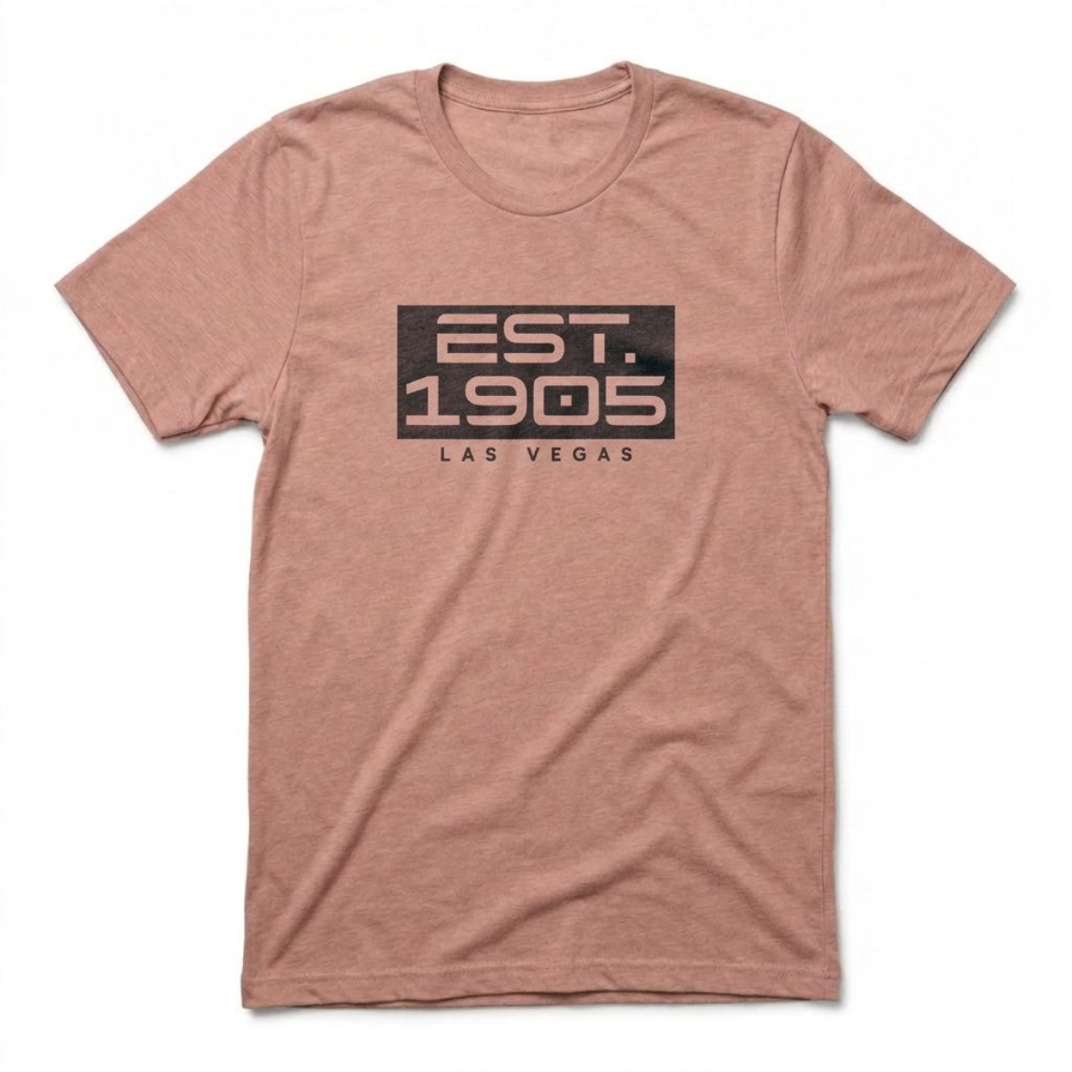 Established 1905 Las Vegas founded t-shirt in desert pink