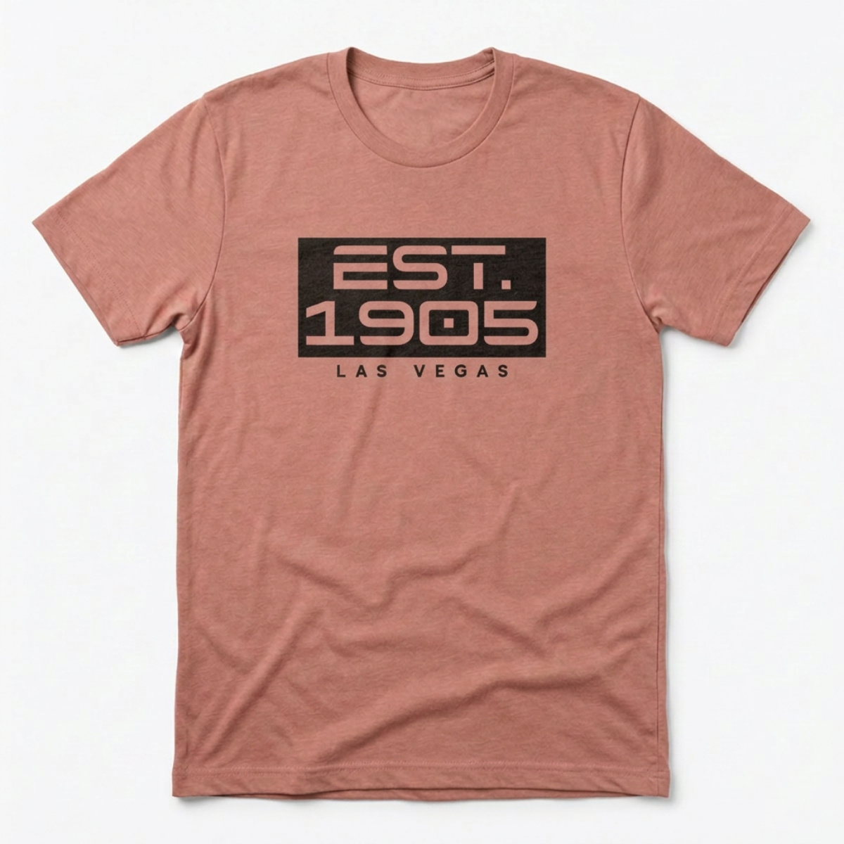 Established 1905 Las Vegas t-shirt in desert pink