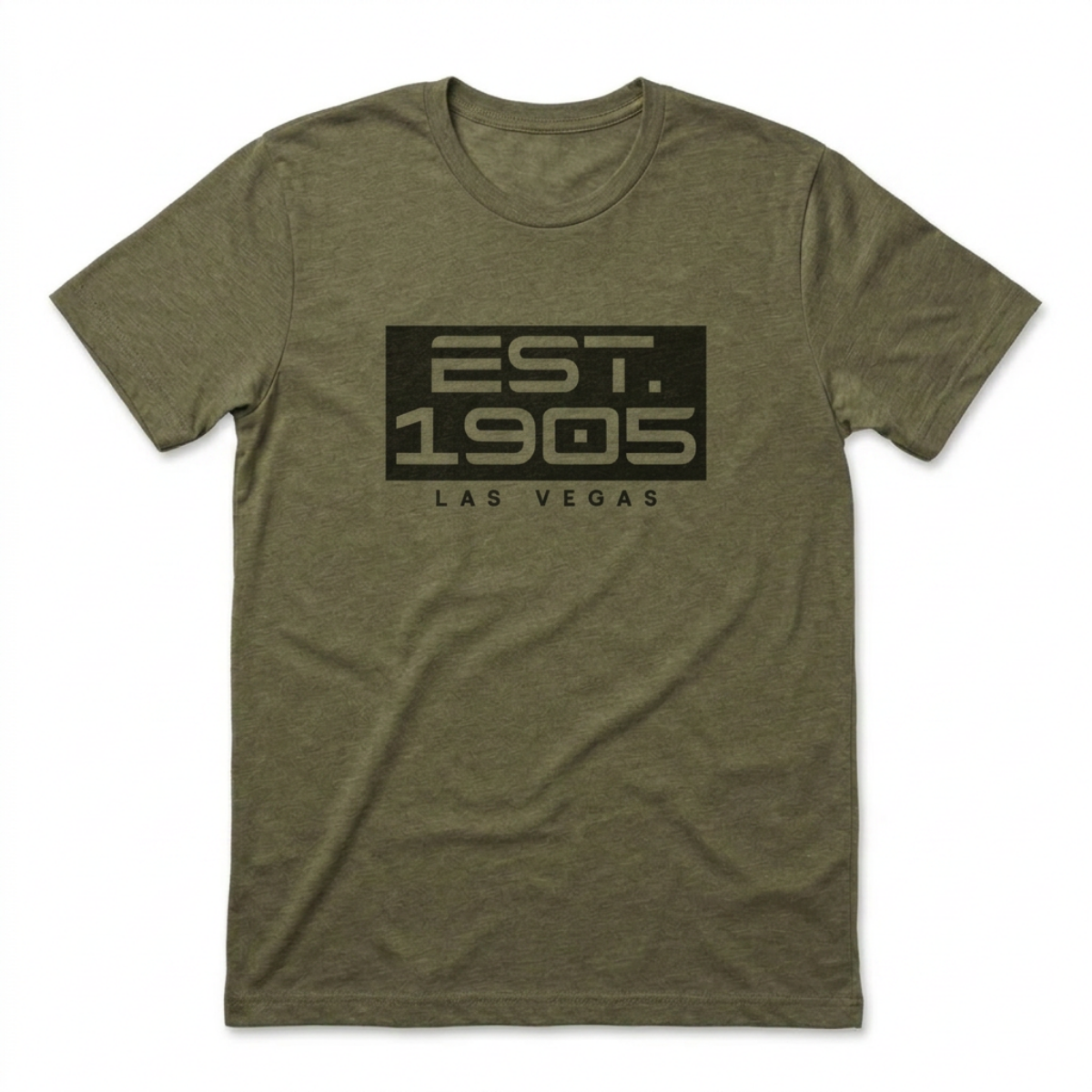 Established 1905 Las Vegas t-shirt in military green