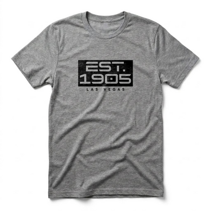 Established 1905 Las Vegas founded t-shirt in premium heather