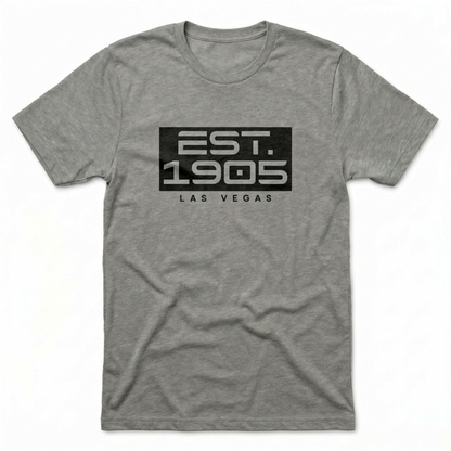 Established 1905 Las Vegas t-shirt in venetian gray