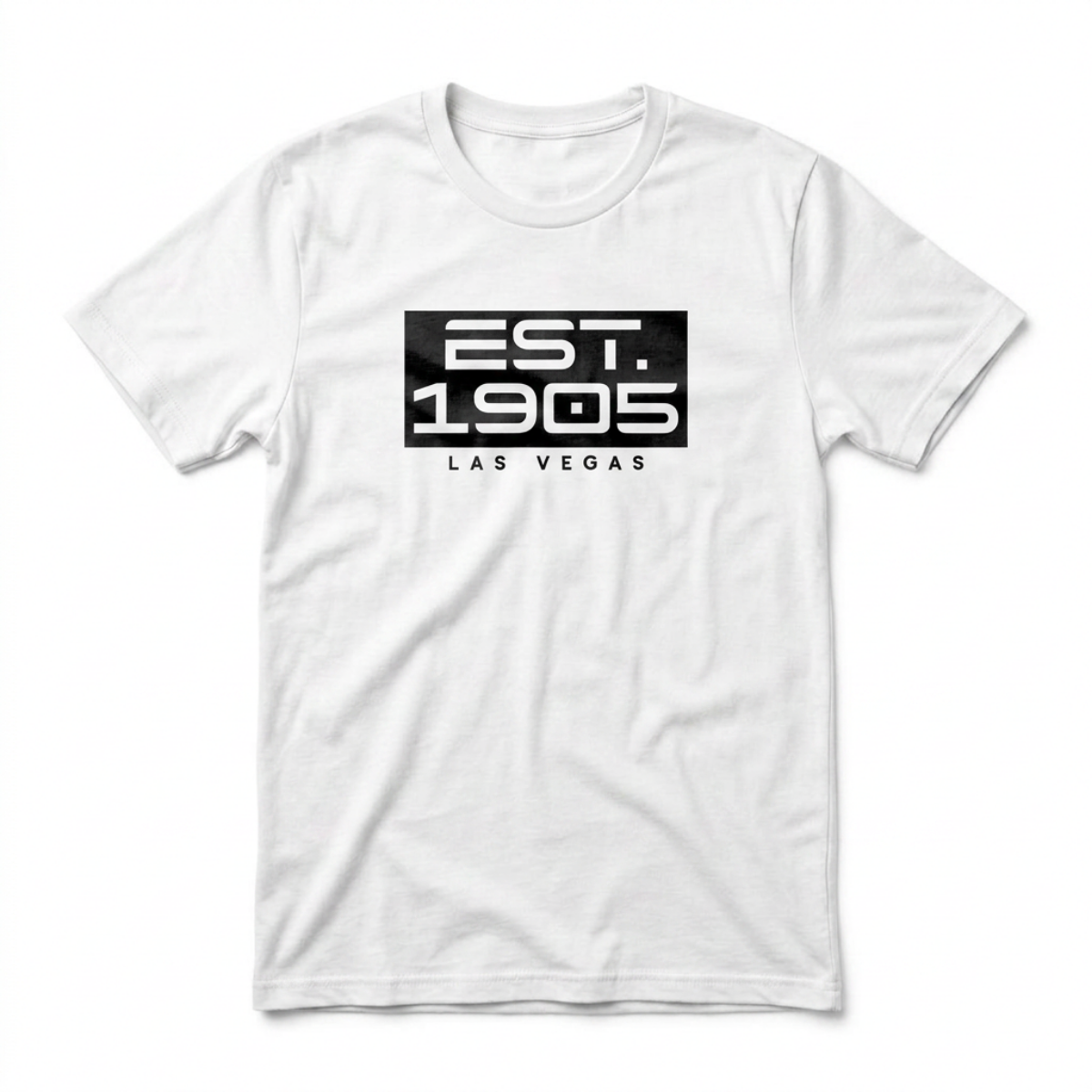 Established 1905 Las Vegas founded t-shirt in white