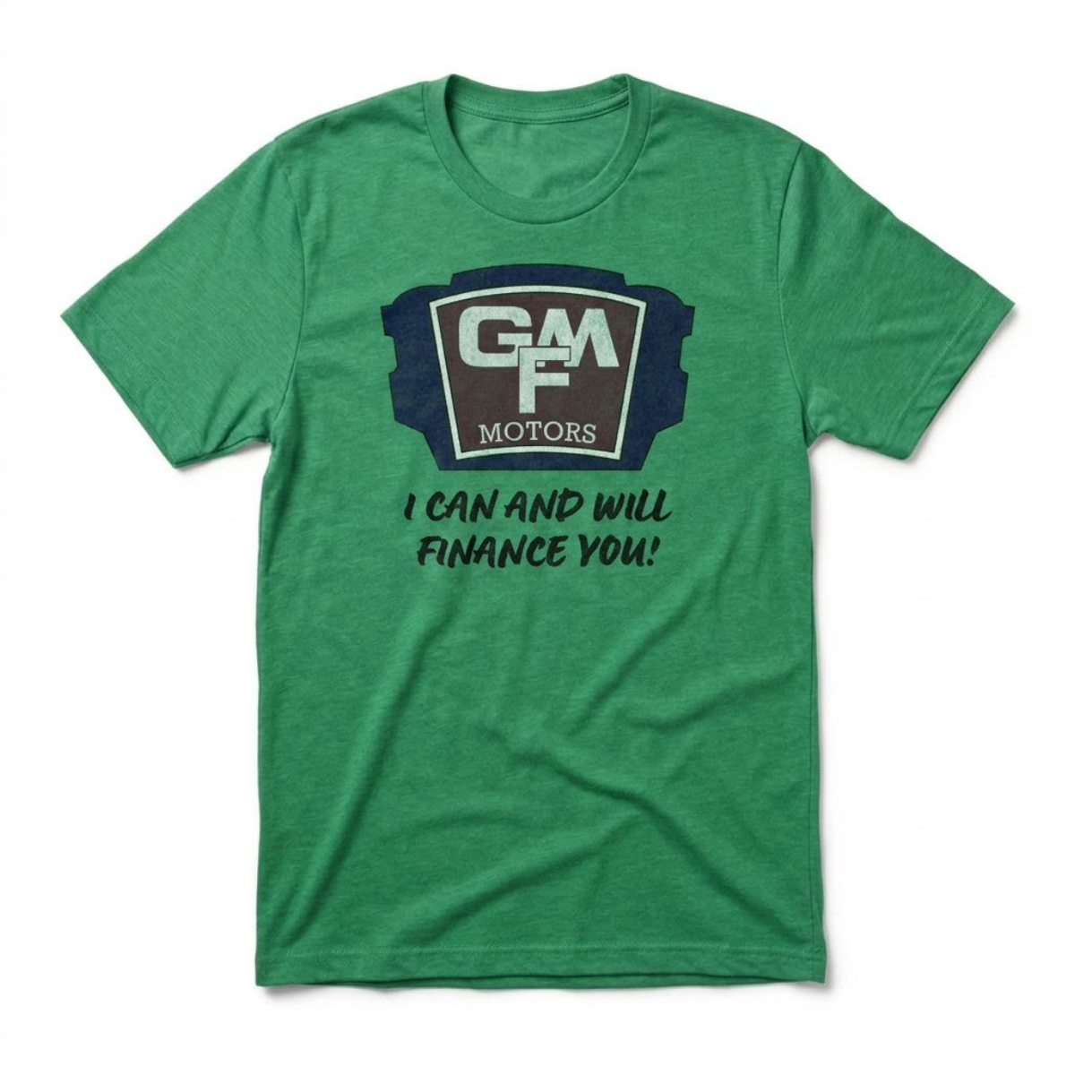 GMF Motors Las Vegas area code t-shirt in envy