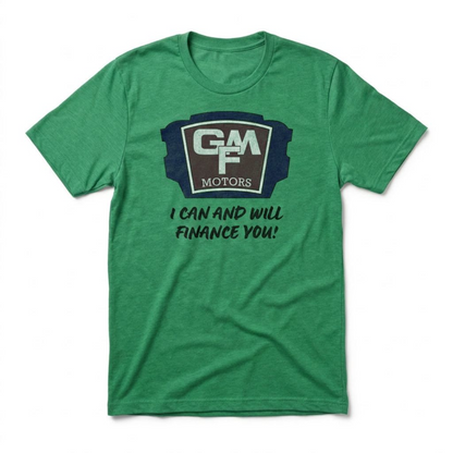 GMF Motors Las Vegas area code t-shirt in envy