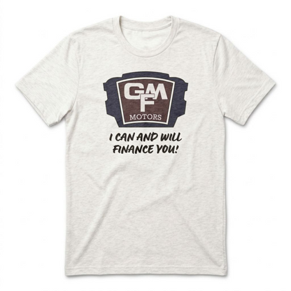 GMF Motors Las Vegas area code t-shirt in heather white