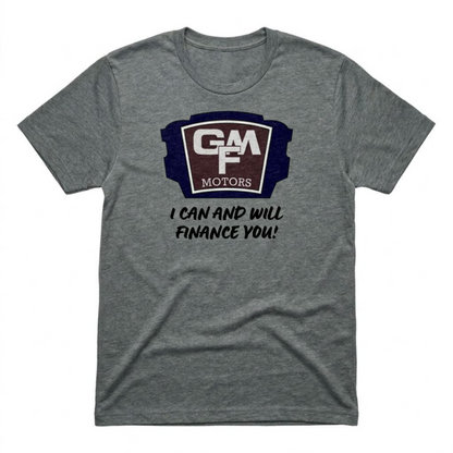 GMF Motors Las Vegas area code t-shirt in heavy metal