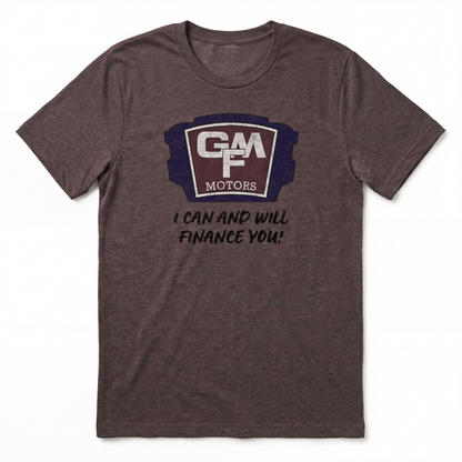 GMF Motors Las Vegas area code t-shirt in macchiato
