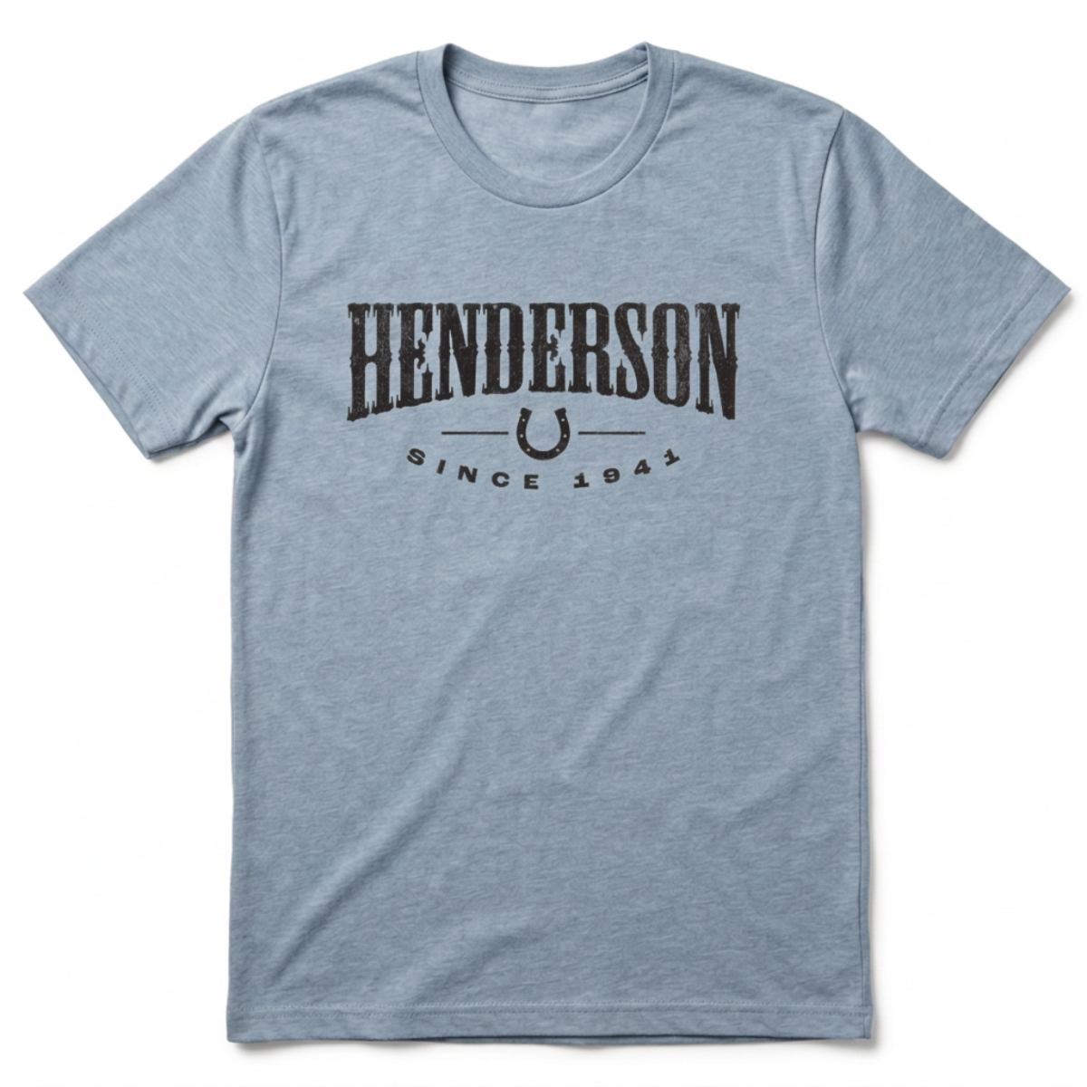 Henderson 1941 Henderson Nevada t-shirt in vintage stonewash denim
