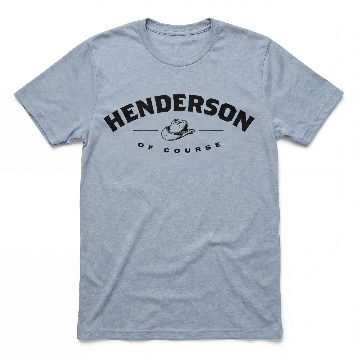 Henderson, Of Course Henderson Nevada t-shirt in vintage stonewash denim