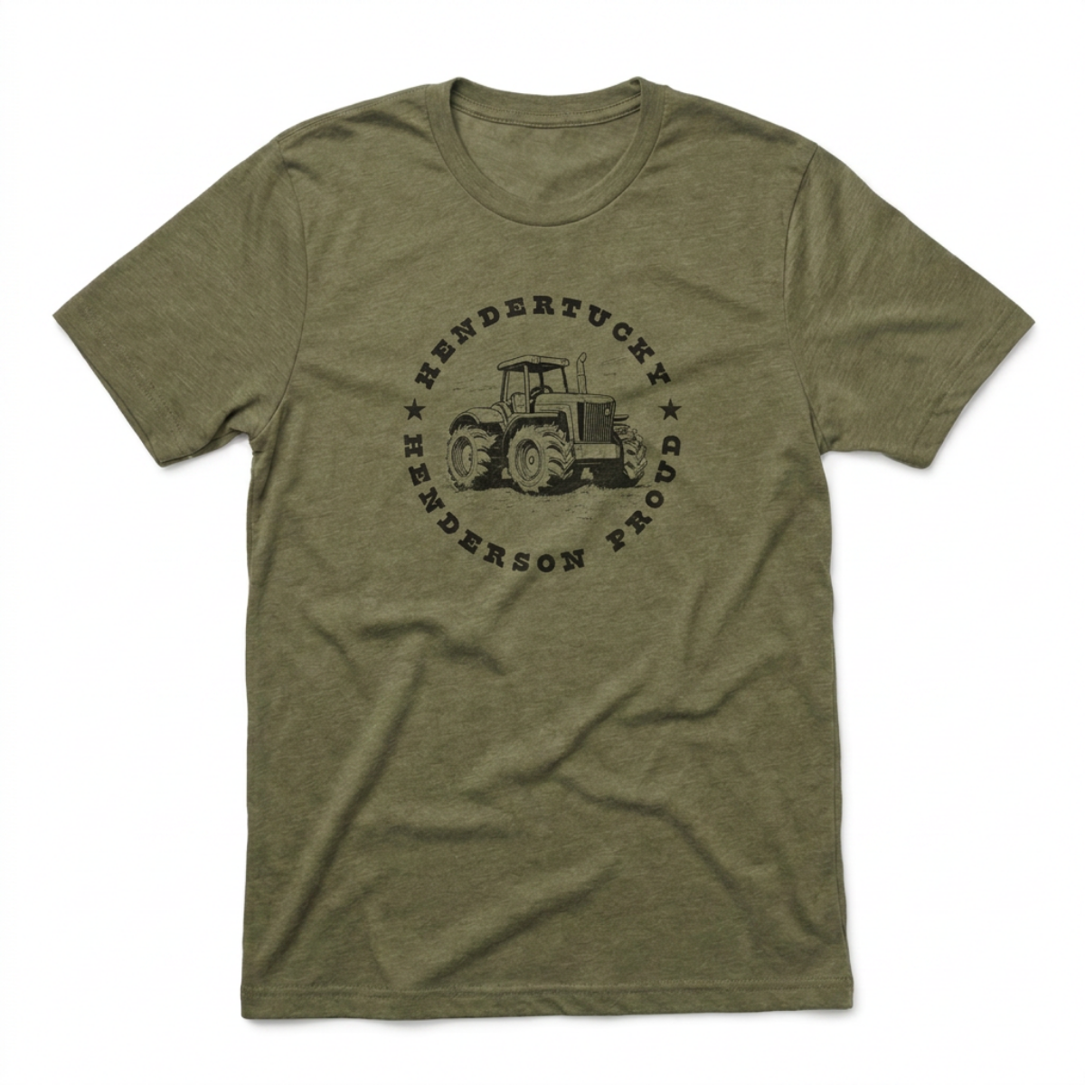 Hendertucky Tractor Henderson Nevada t-shirt in military green