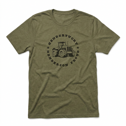 Hendertucky Tractor Henderson Nevada t-shirt in military green
