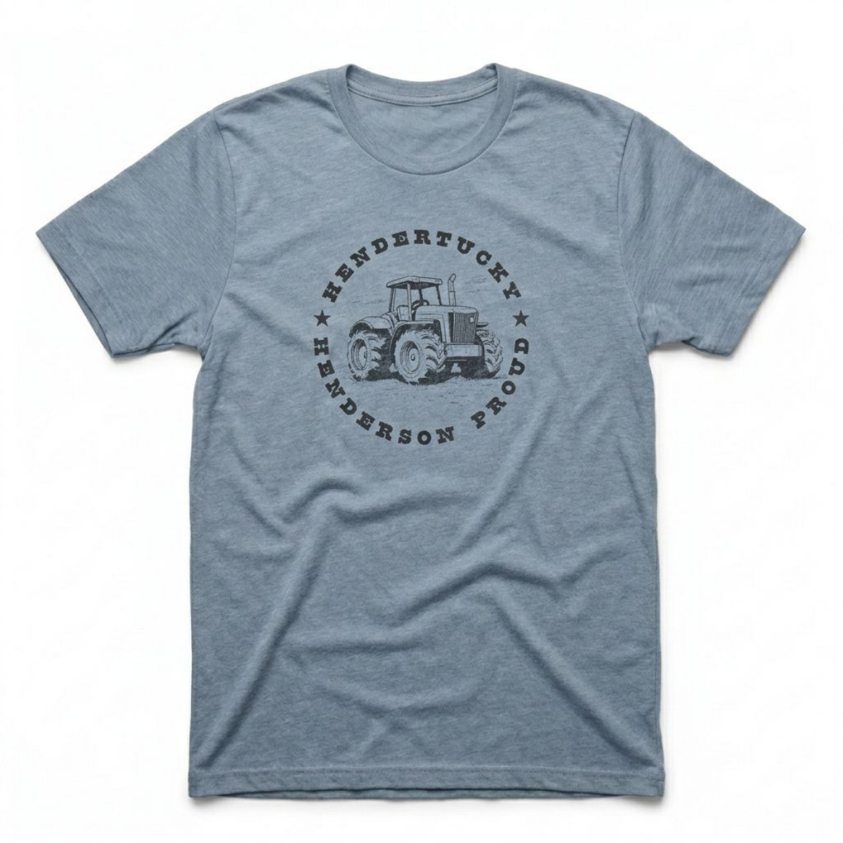 Hendertucky Tractor Henderson Nevada t-shirt in stonewash denim