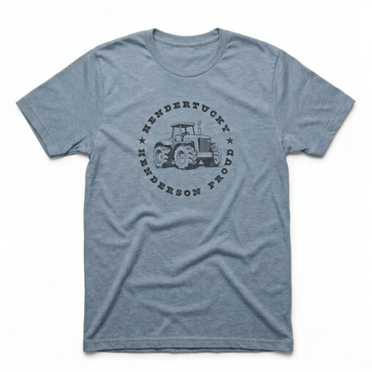 Hendertucky Tractor Henderson Nevada t-shirt in stonewash denim