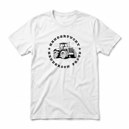 Hendertucky Tractor Henderson Nevada t-shirt in white