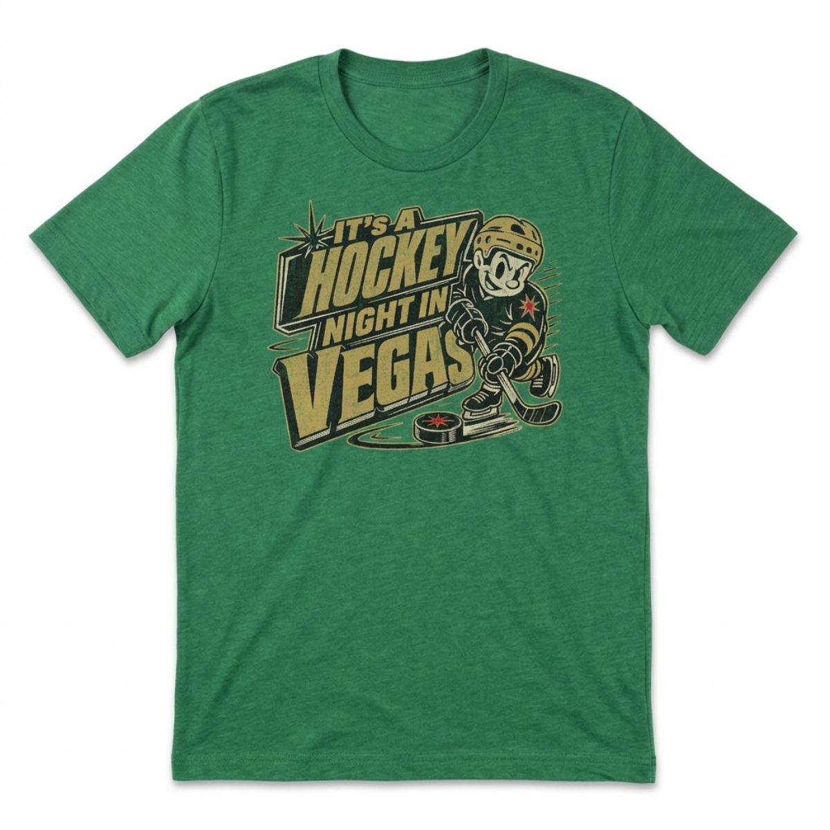 Hockey Night Vegas Las Vegas Golden Knights t-shirt in envy