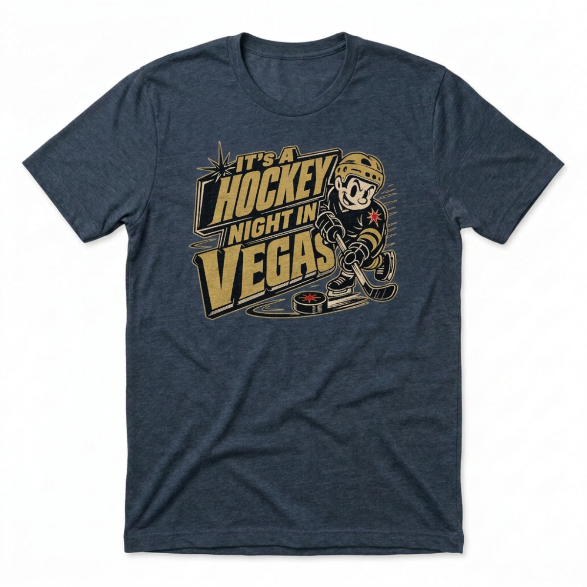 Hockey Night Vegas Las Vegas Golden Knights t-shirt in indigo
