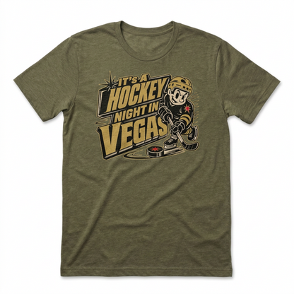 Hockey Night Vegas Las Vegas Golden Knights t-shirt in military green