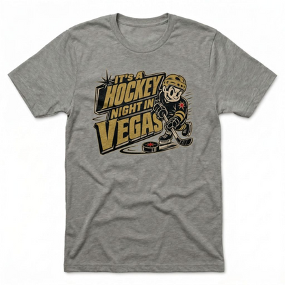 Hockey Night Vegas Las Vegas Golden Knights t-shirt in venetian gray