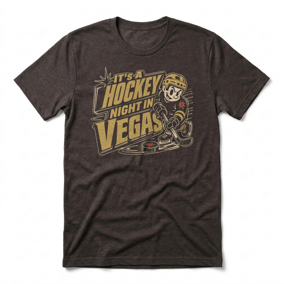 Hockey Night Vegas Las Vegas Golden Knights t-shirt in vintage black