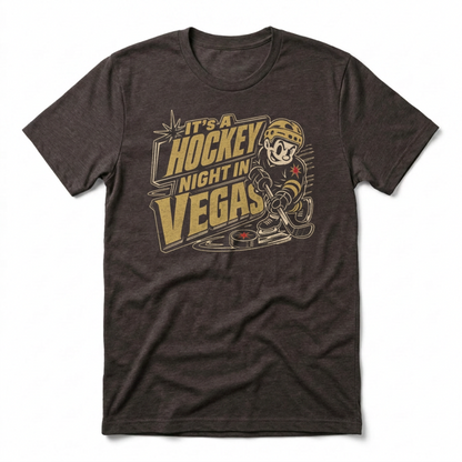 Hockey Night Vegas Las Vegas Golden Knights t-shirt in vintage black