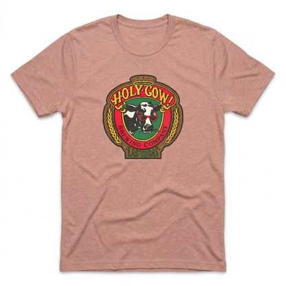 Holy Cow Brewing Las Vegas area code t-shirt in desert pink