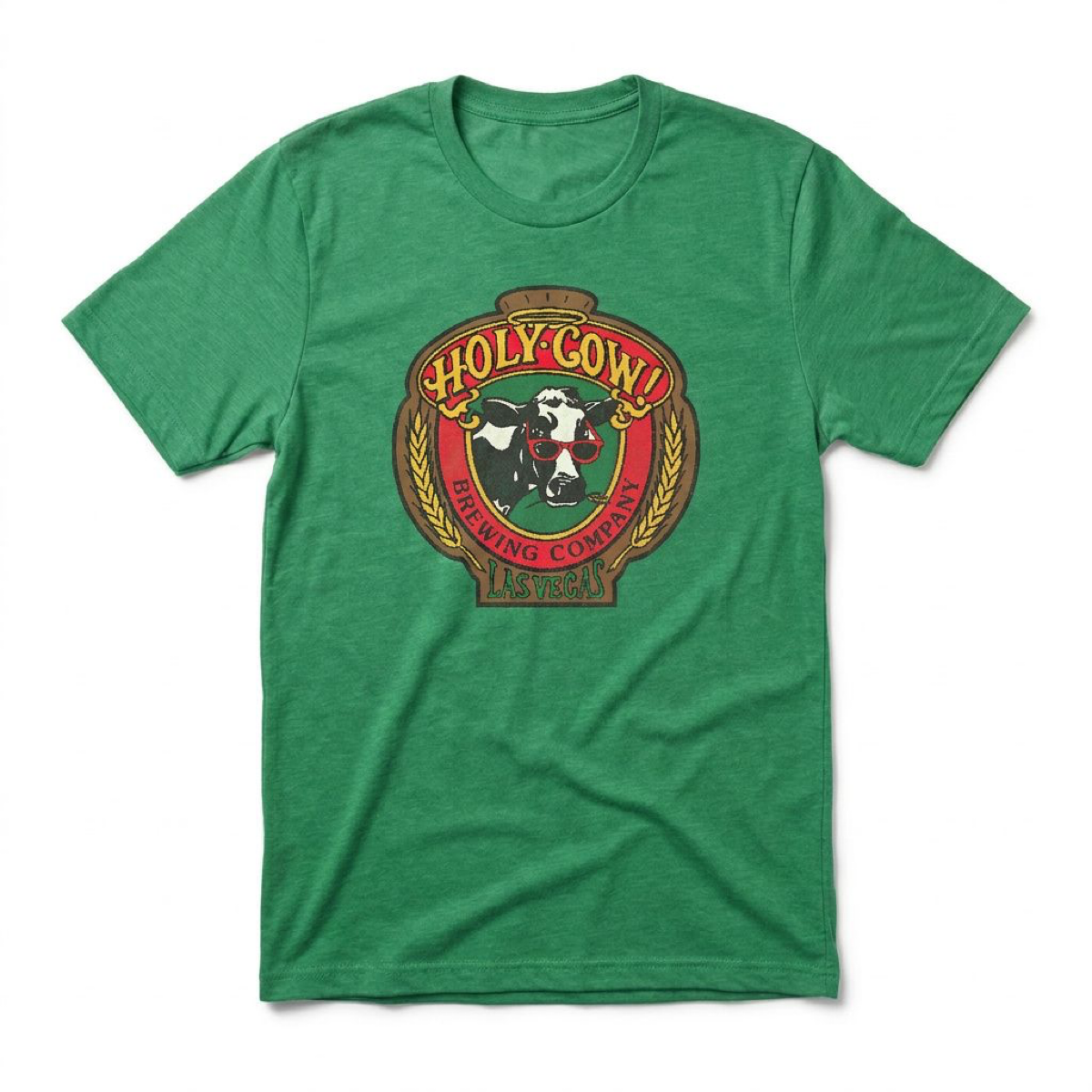 Holy Cow Brewing Las Vegas area code t-shirt in envy