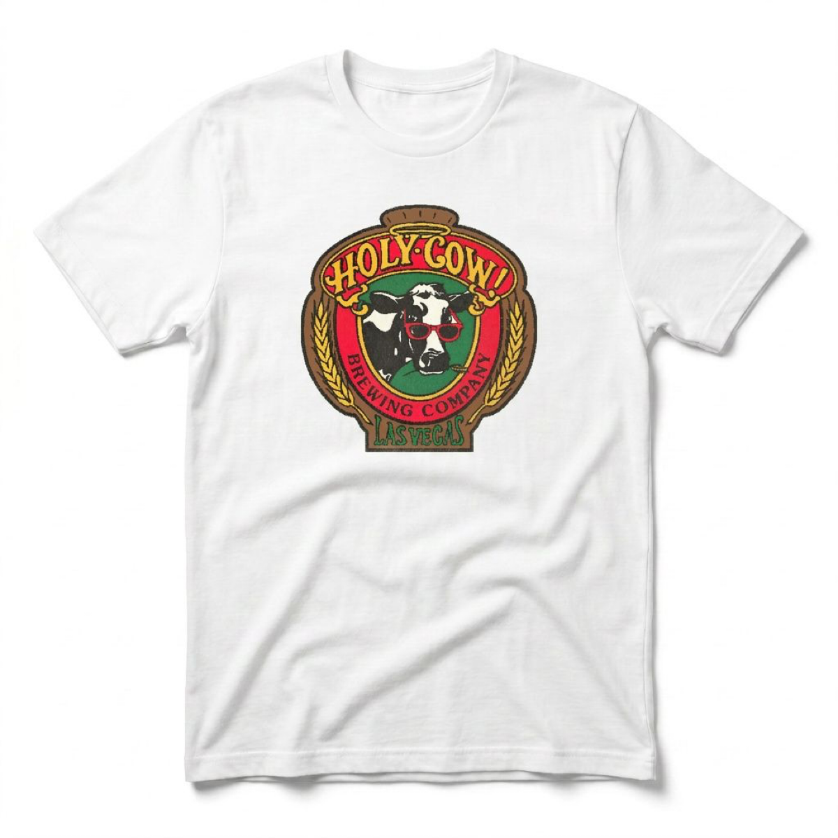 Holy Cow Brewing Las Vegas area code t-shirt in white