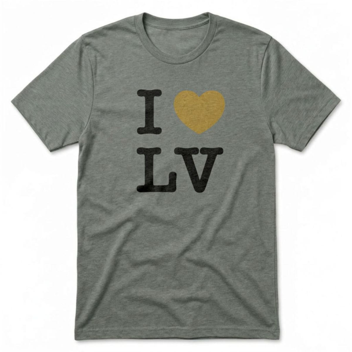 Love LV Las Vegas t-shirt in venetian gray