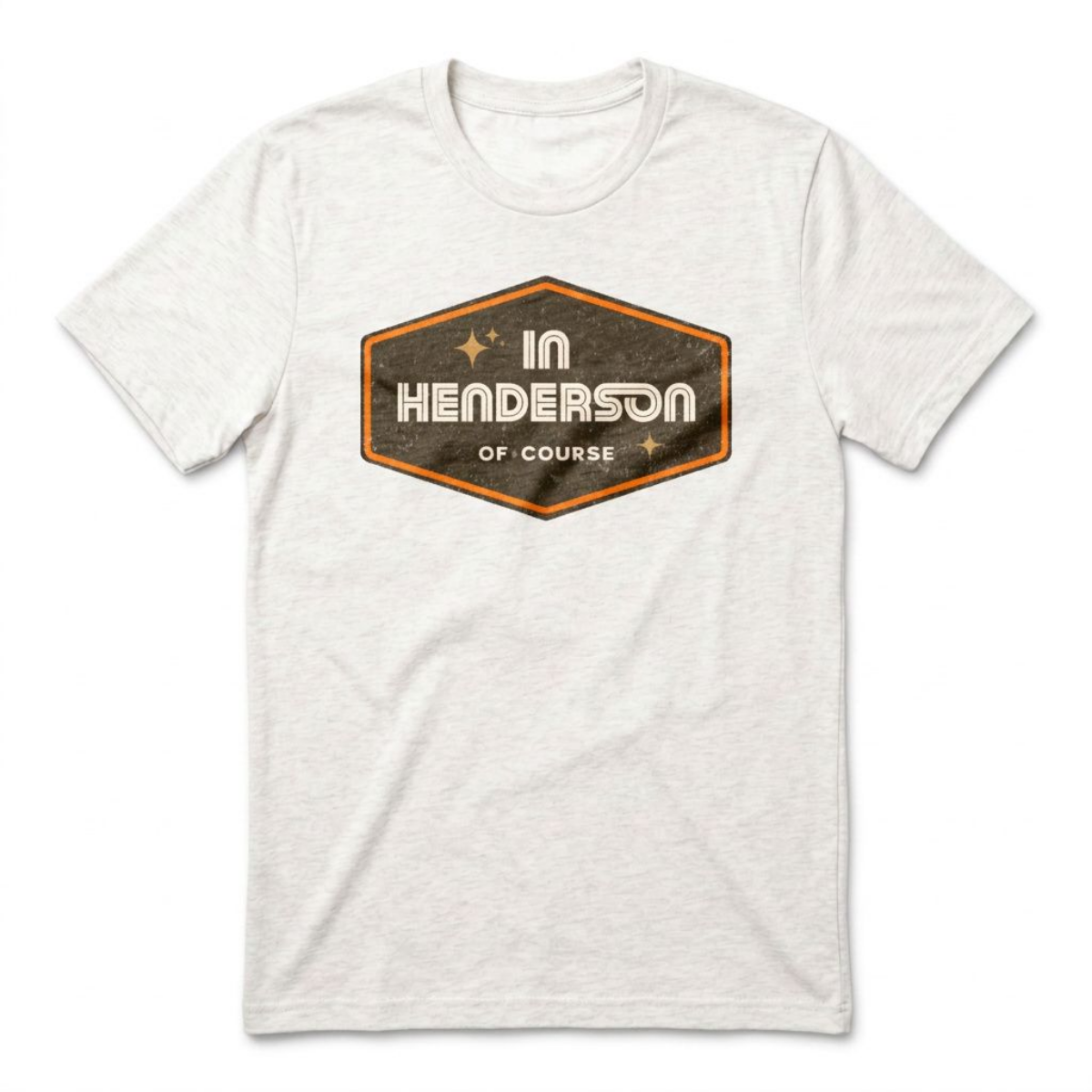Henderson Badge Of Honor Las Vegas area code t-shirt in heather white