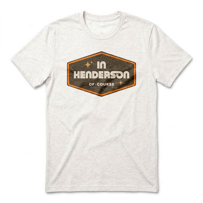 Henderson Badge Of Honor Las Vegas area code t-shirt in heather white