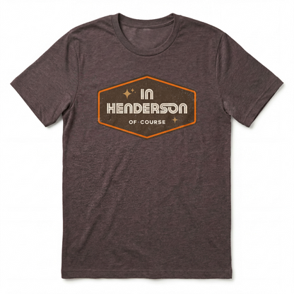 Henderson Badge Of Honor Las Vegas area code t-shirt in macchiato