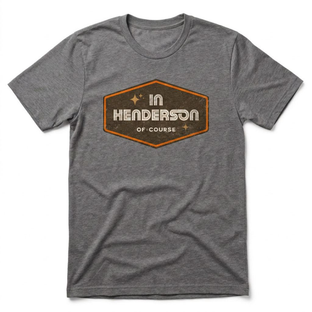 Henderson Badge Of Honor Las Vegas area code t-shirt in premium heather