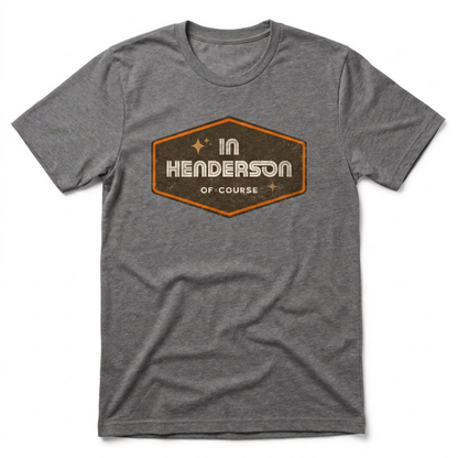 Henderson Badge Of Honor Las Vegas area code t-shirt in premium heather