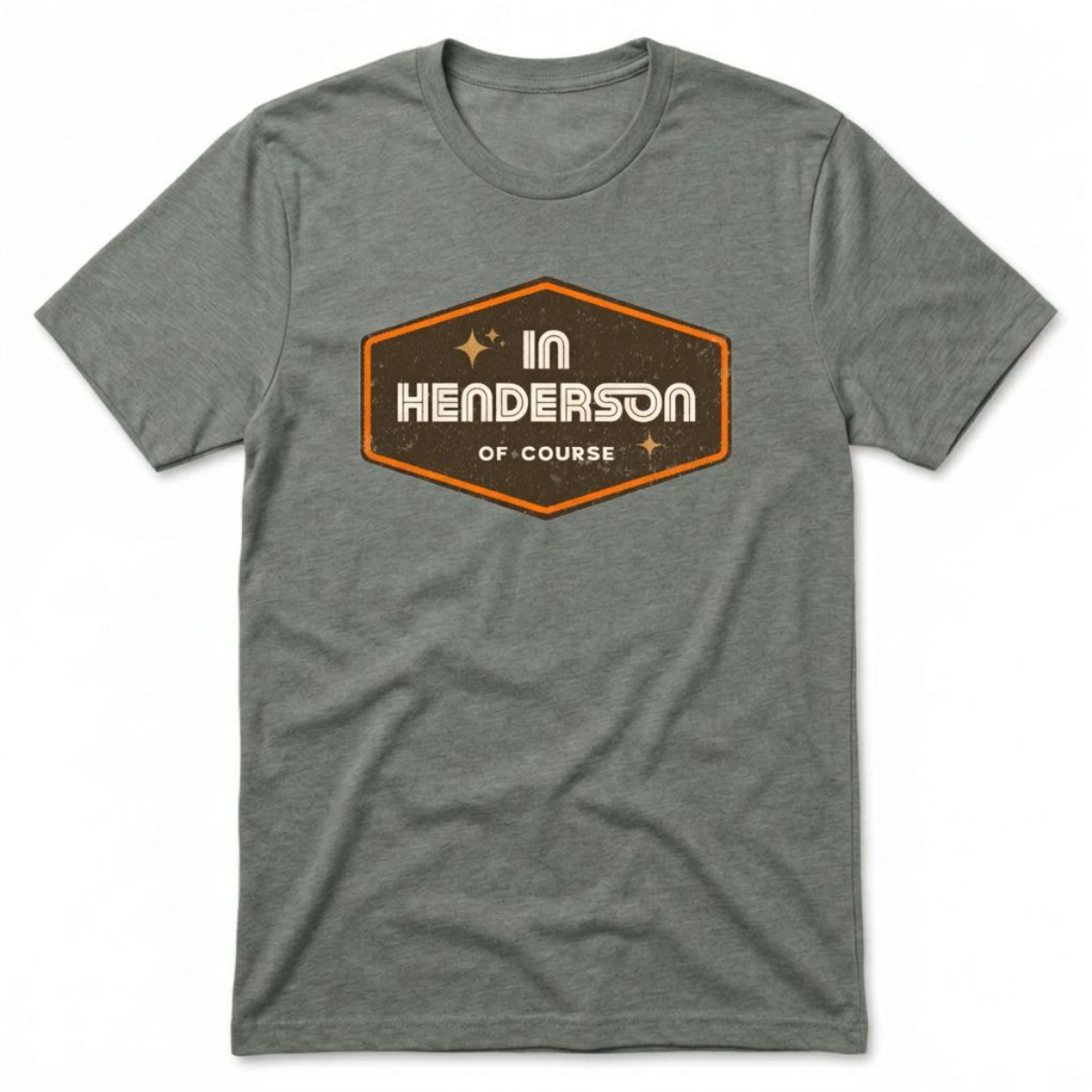 Henderson Badge Of Honor Las Vegas area code t-shirt in venetian gray