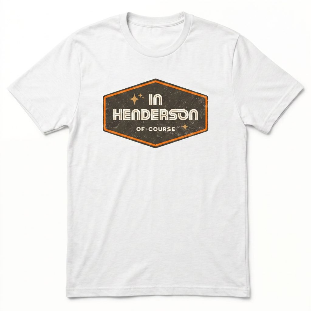 Henderson Badge Of Honor Las Vegas area code t-shirt in white