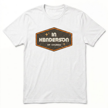 Henderson Badge Of Honor Las Vegas area code t-shirt in white