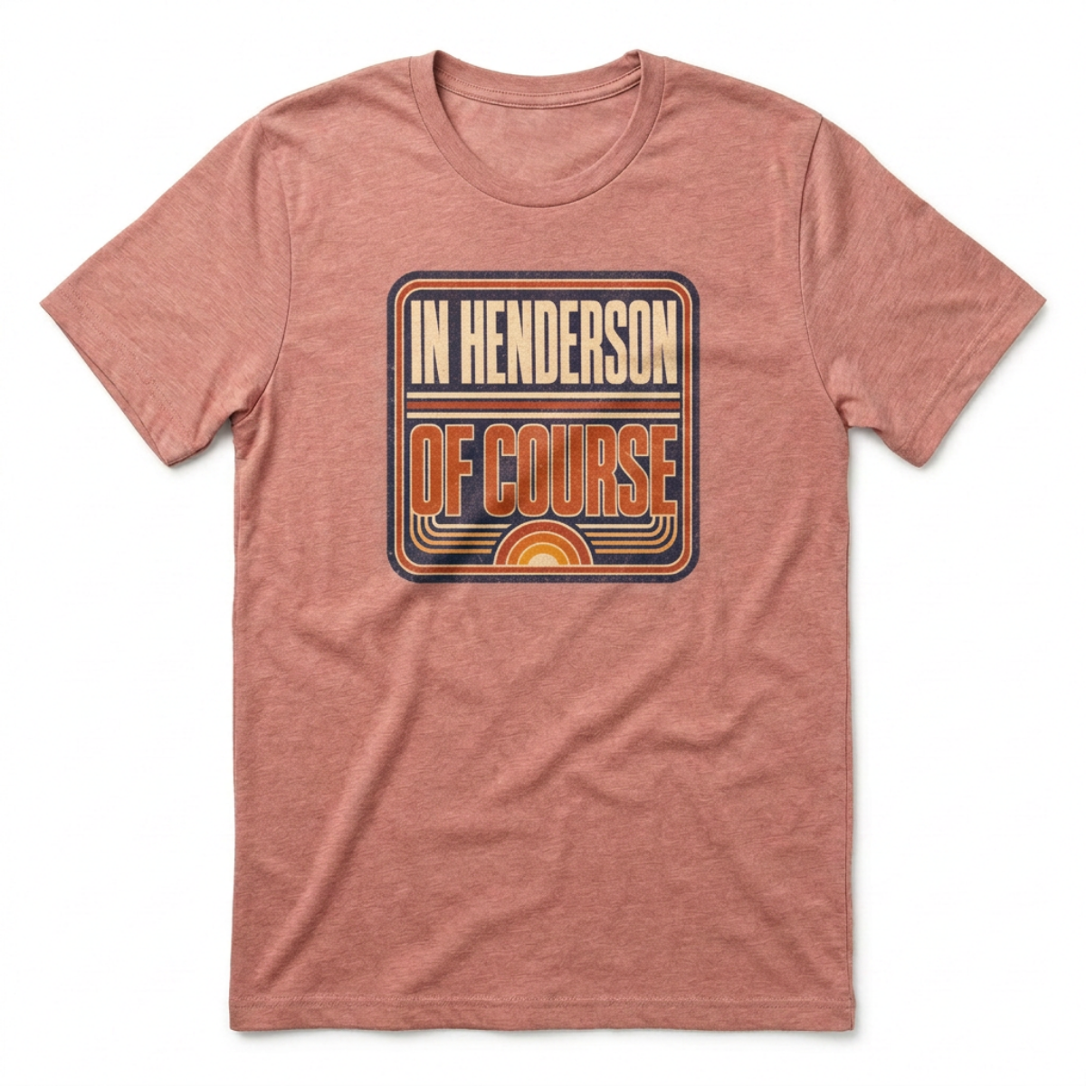 In Henderson Retro Henderson Nevada t-shirt in desert pink