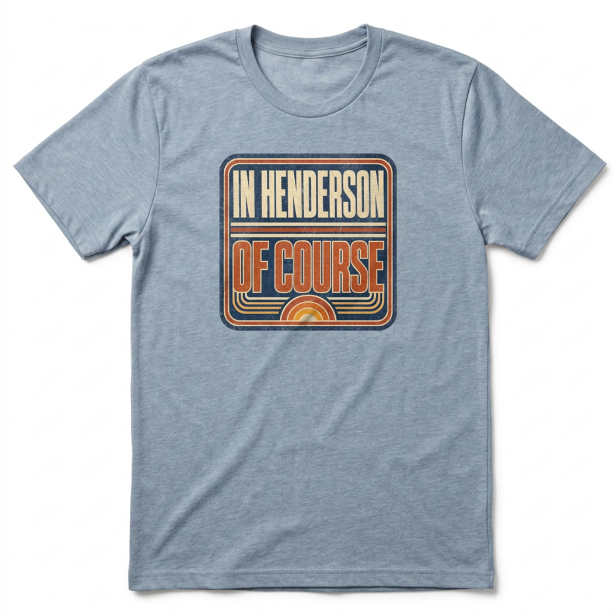 In Henderson Retro Henderson Nevada t-shirt in vintage stonewash denim