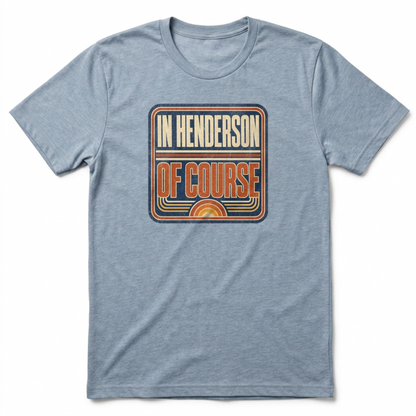 In Henderson Retro Henderson Nevada t-shirt in vintage stonewash denim