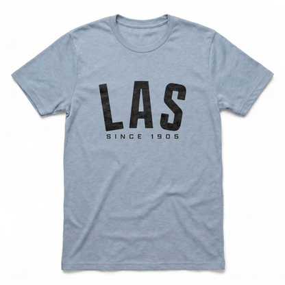 LAS 1905 Las Vegas est. 1905 t-shirt in vintage stonewash denim
