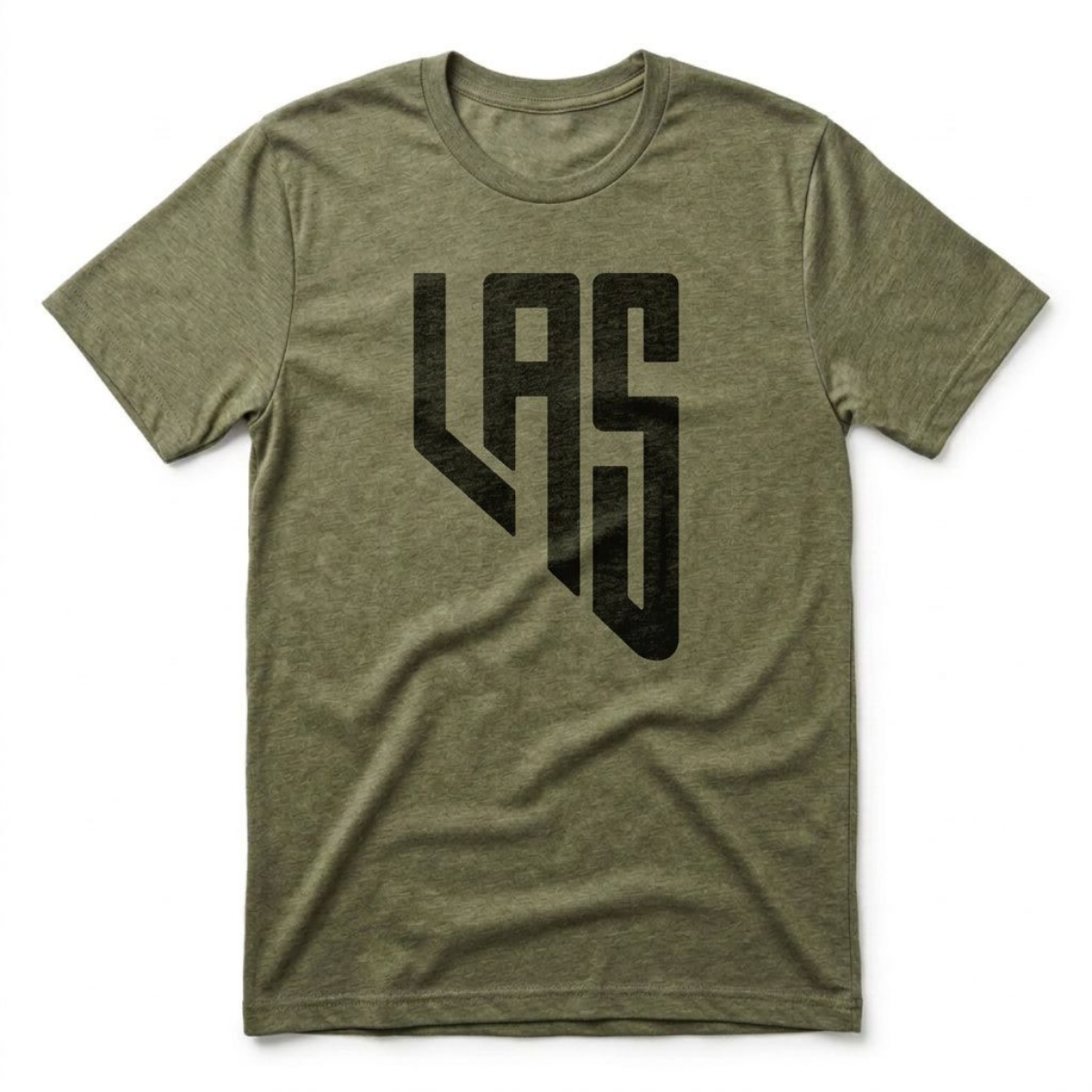 LAS, Nevada Las Vegas area code t-shirt in military green