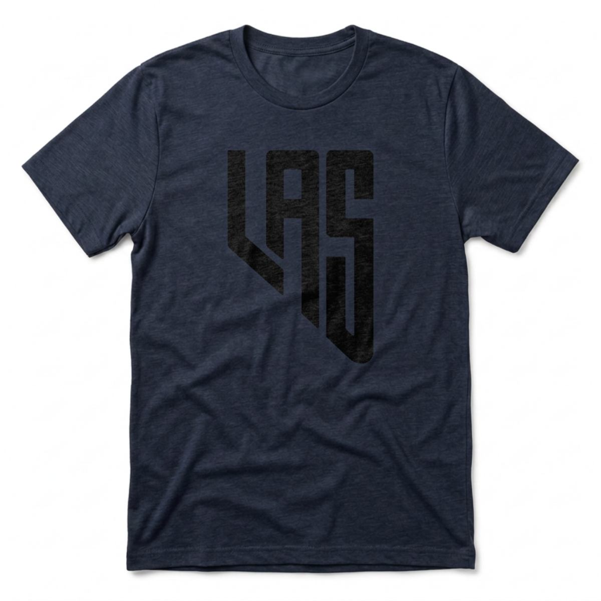 LAS, Nevada Las Vegas area code t-shirt in vintage navy