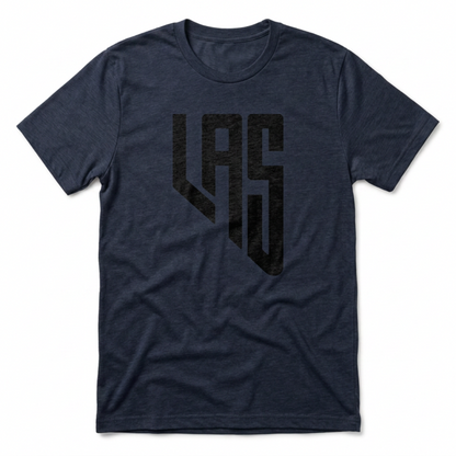 LAS, Nevada Las Vegas area code t-shirt in vintage navy