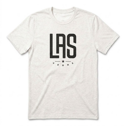 LAS Star Las Vegas t-shirt in heather white