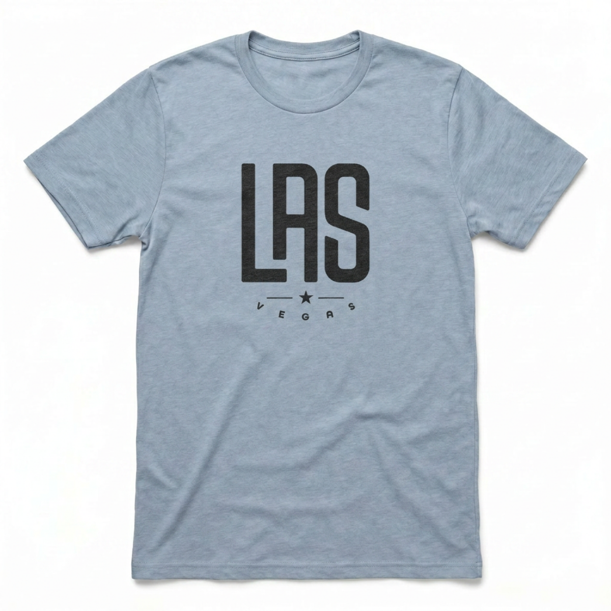 LAS Star Las Vegas t-shirt in vintage stonewash denim