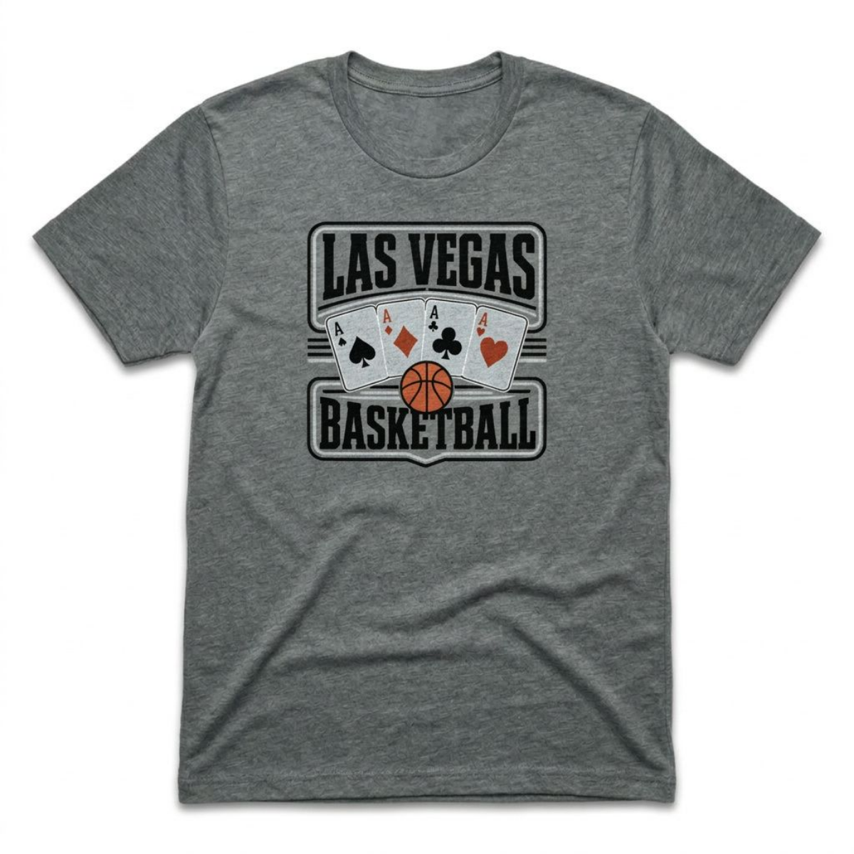 All Aces Las Vegas basketball t-shirt in heavy metal
