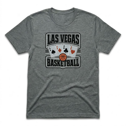 All Aces Las Vegas basketball t-shirt in heavy metal
