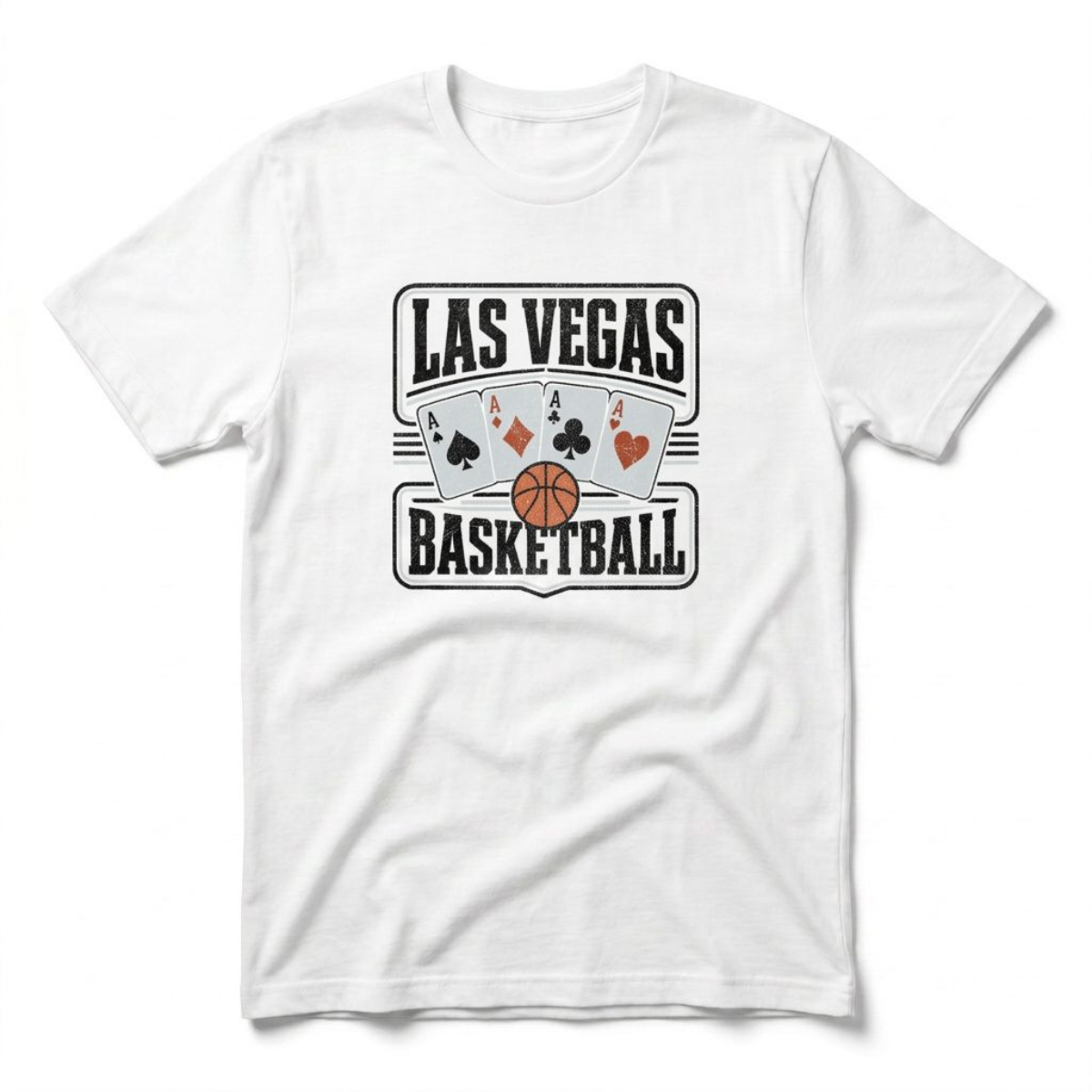All Aces Las Vegas basketball t-shirt in white