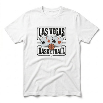 All Aces Las Vegas basketball t-shirt in white