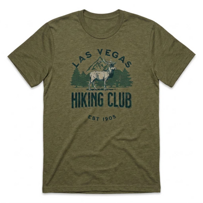 Las Vegas Hiking Club Las Vegas t-shirt in military green
